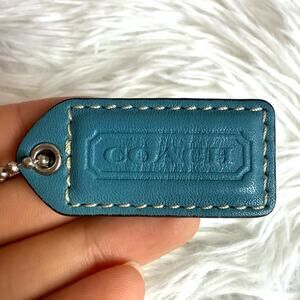 1.5" y2k COACH Vintage  Fob Bag Charm Hang tag Hangtag